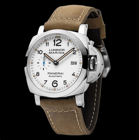 panerai luminor marina automatic officine watch yellow strap